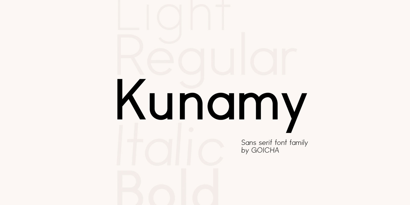 Шрифт Kunamy